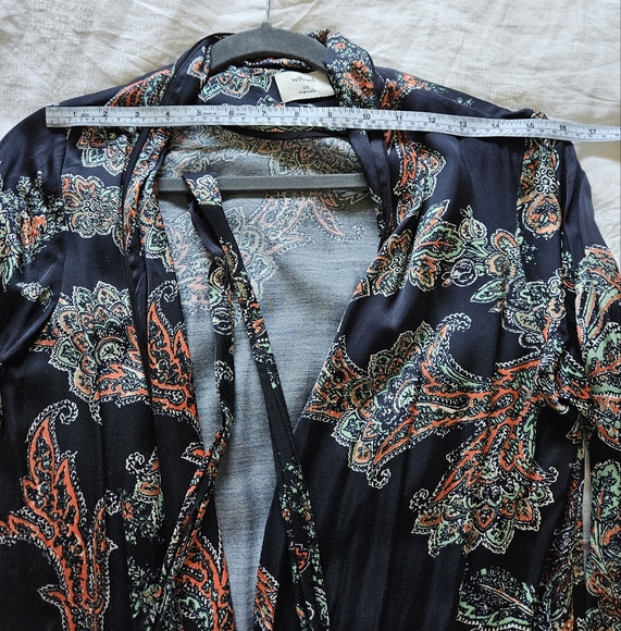 Wilfred Pilier Paisley Floral Robe w/Silk XXS - Picture 11 of 12